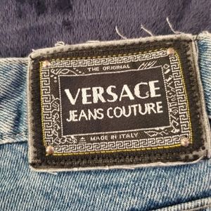 SOLD!Vintage versace jeans with Medusa head button